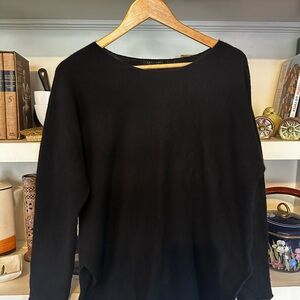 100% Cashmere Black Long Sleeve Sweater, Cashmere Charter Club Luxury